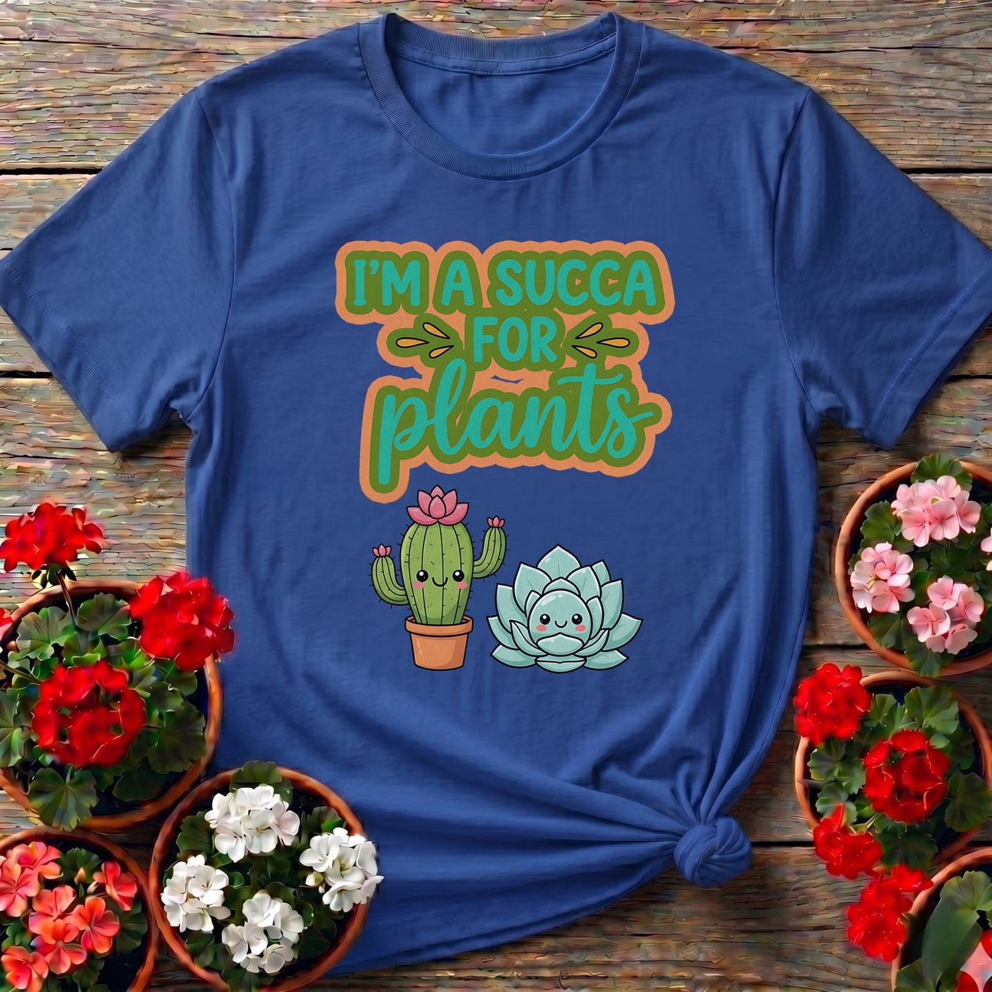 I'm A Succa For Plants Funny Succulent T-shirt - GardeningTshirts