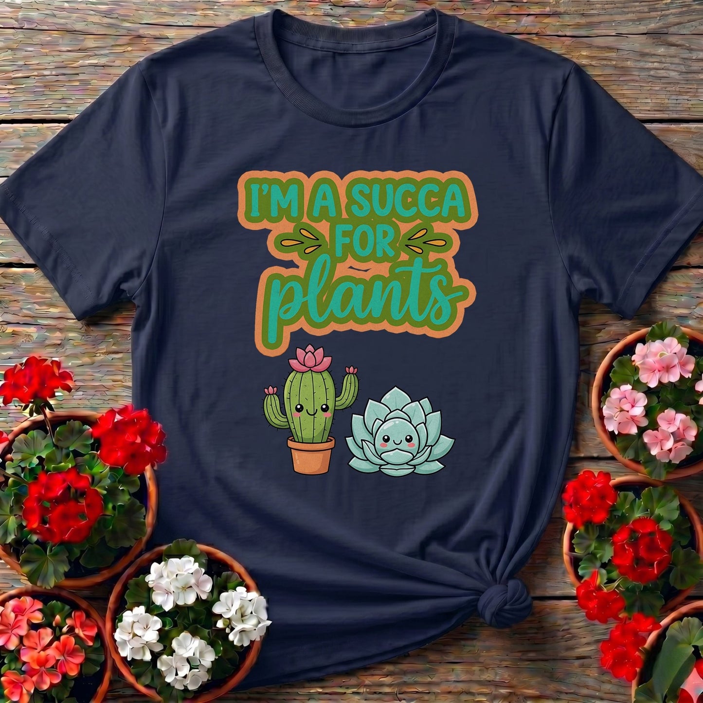 I'm A Succa For Plants Funny Succulent T-shirt - GardeningTshirts