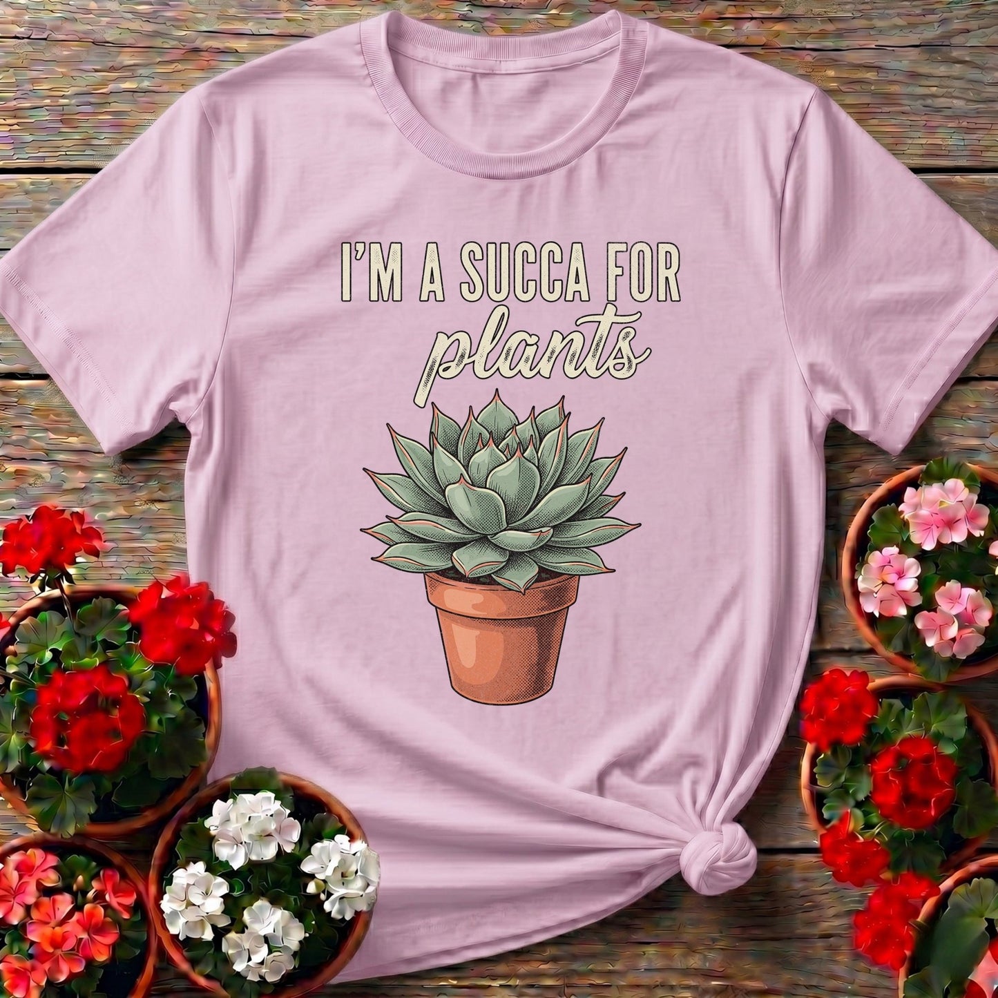 I'm A Succa For Plants Houseplant Tee - GardeningTshirts