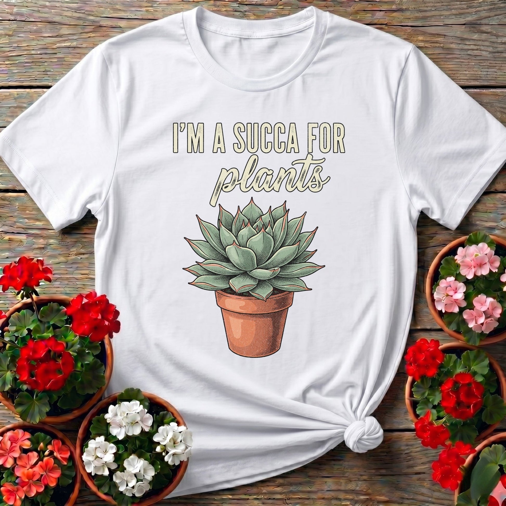 I'm A Succa For Plants Houseplant Tee - GardeningTshirts