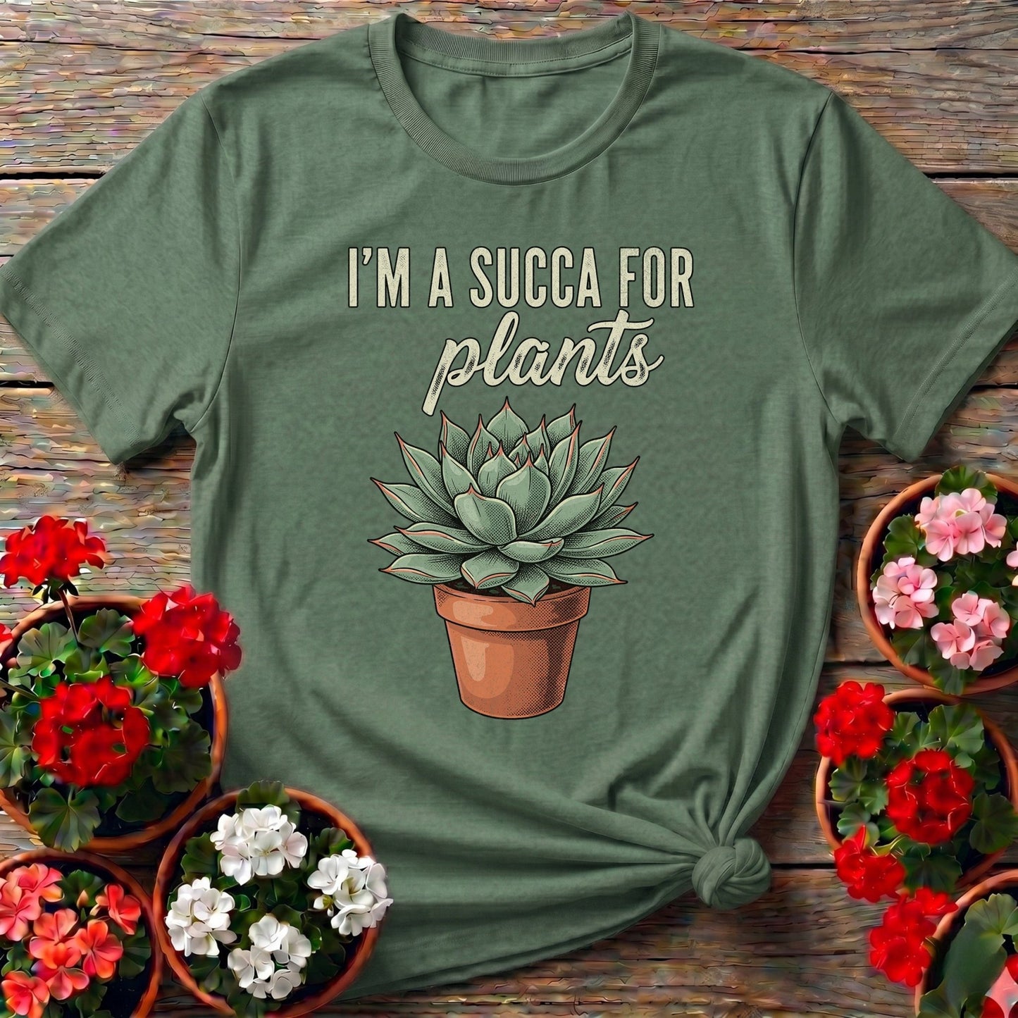 I'm A Succa For Plants Houseplant Tee - GardeningTshirts