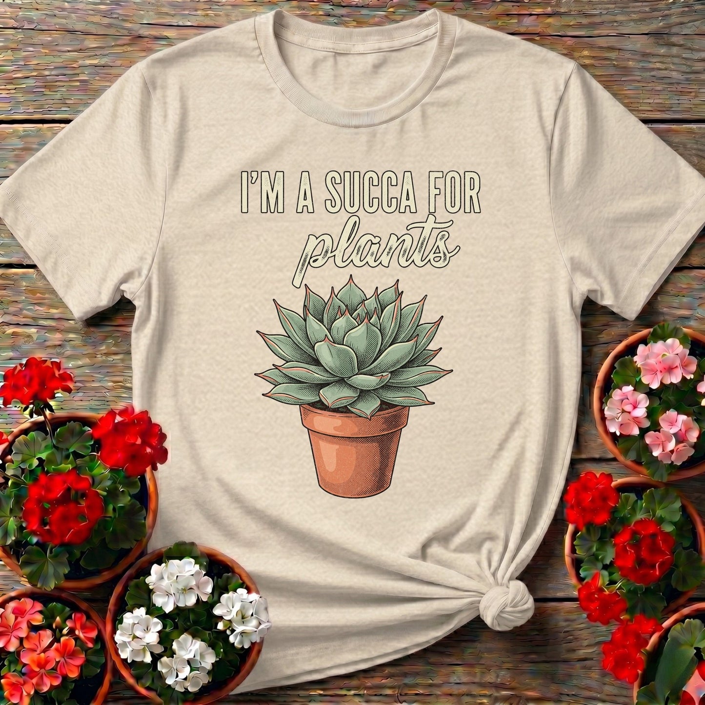 I'm A Succa For Plants Houseplant Tee - GardeningTshirts