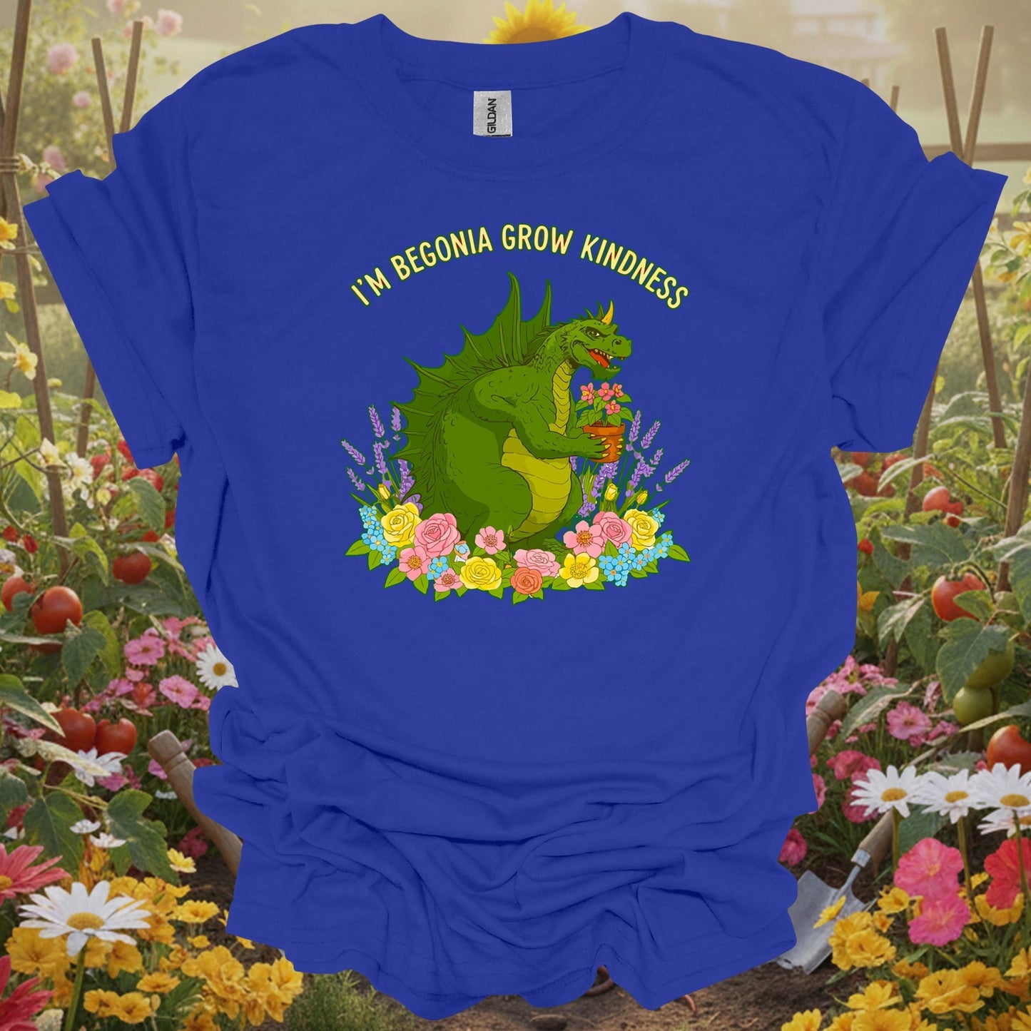 Royal top showing im begonia grow kindness witty flower pun for green thumb folks