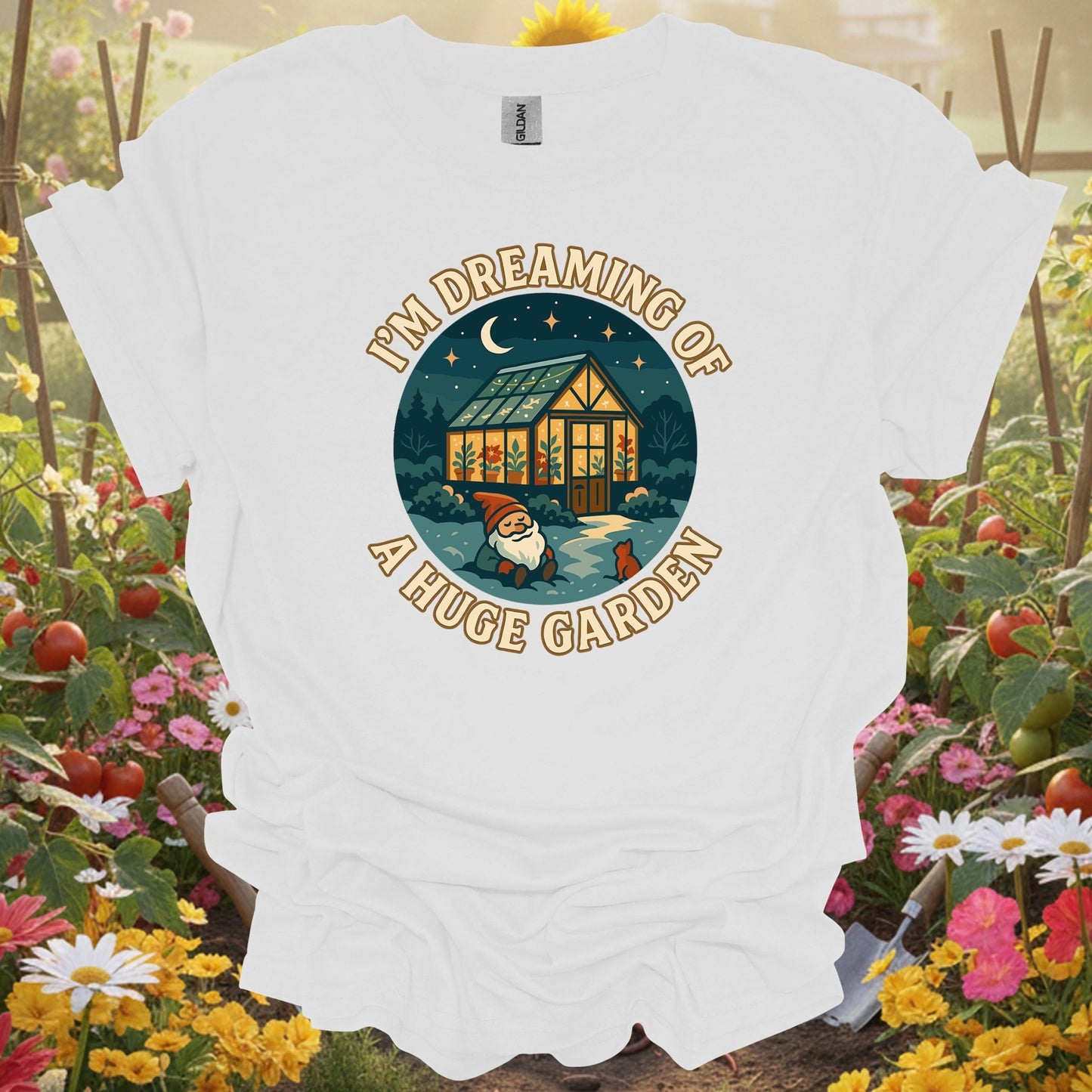 "I'm Dreaming Of A Huge Garden" Cozy T-Shirt - GardeningTshirts