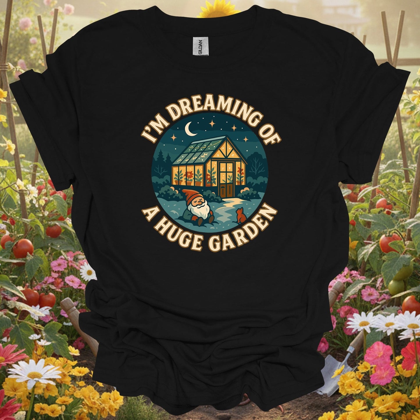"I'm Dreaming Of A Huge Garden" Cozy T-Shirt - GardeningTshirts