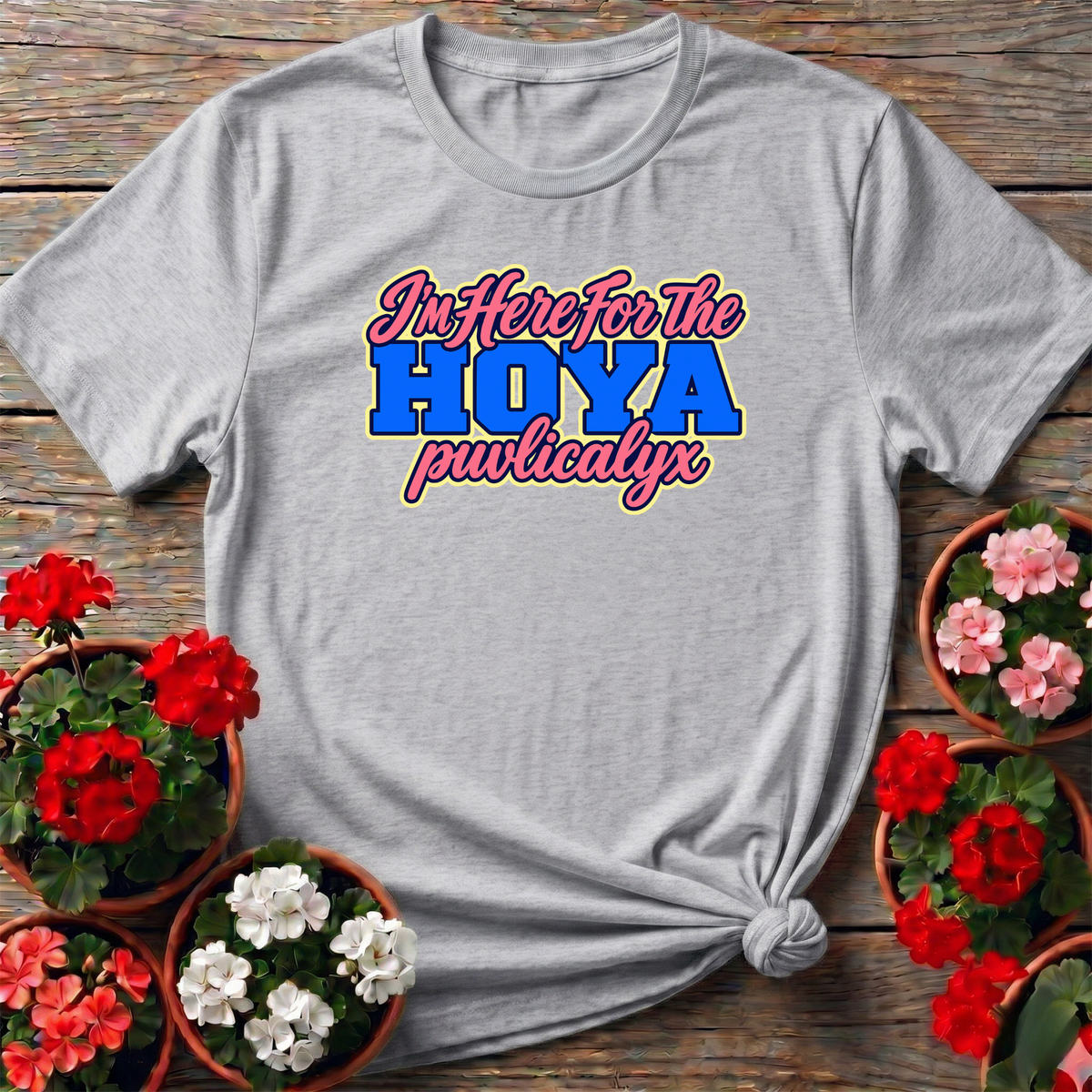 I'm Here for the Hoya Puvlicalyx Gardening Tee - GardeningTshirts