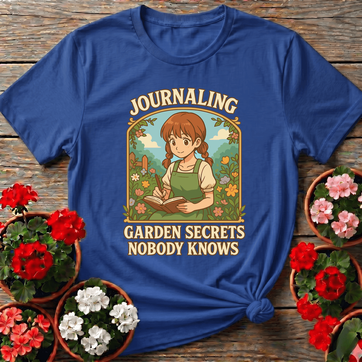 Journaling Garden Secrets Nobody Knows Gardening Tee - GardeningTshirts