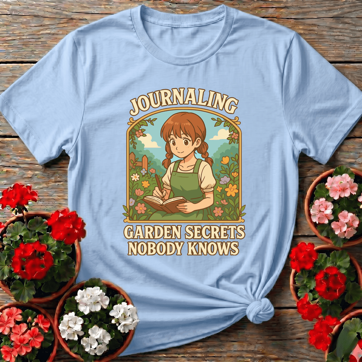 Journaling Garden Secrets Nobody Knows Gardening Tee - GardeningTshirts