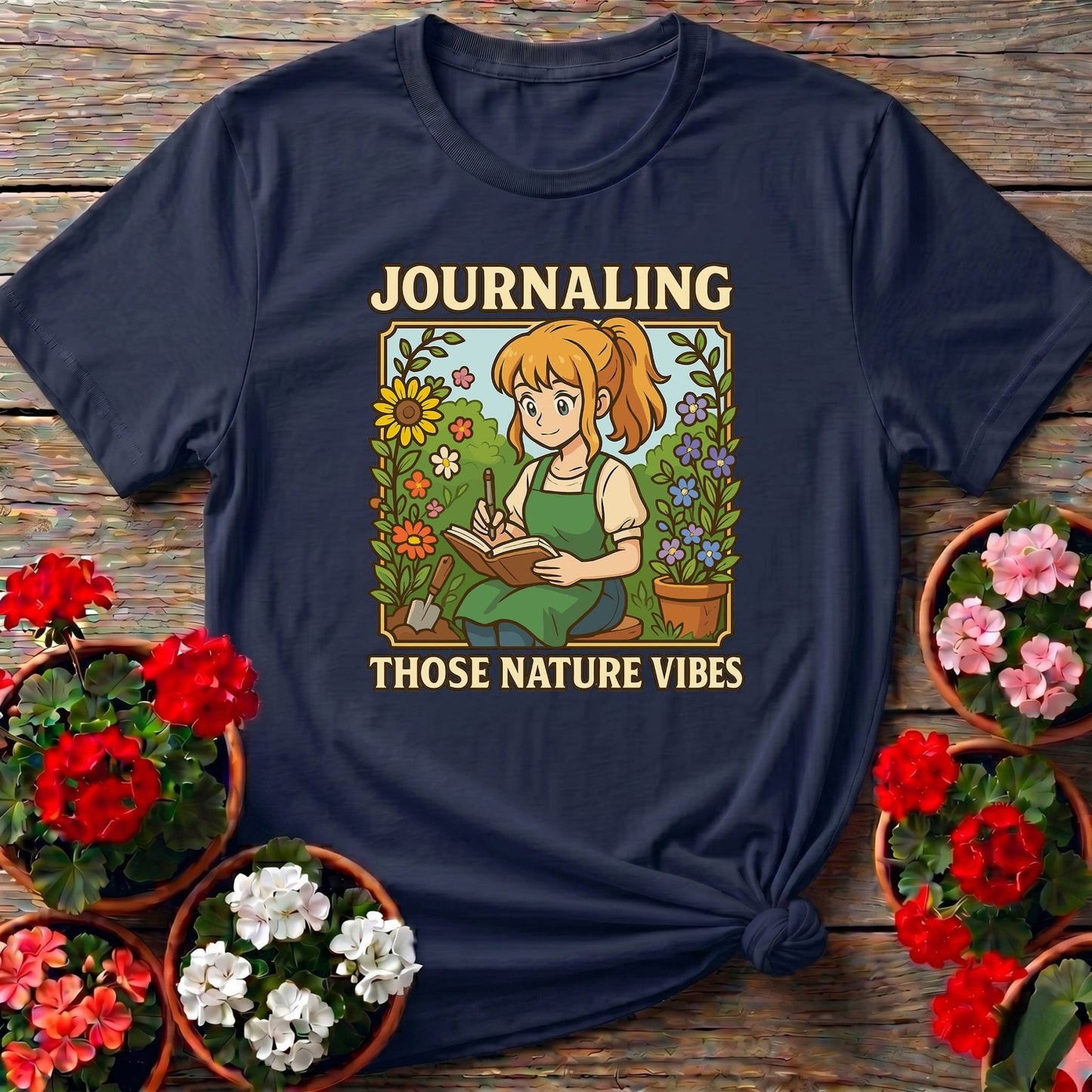 Journaling Those Nature Vibes Anime T-shirt - GardeningTshirts