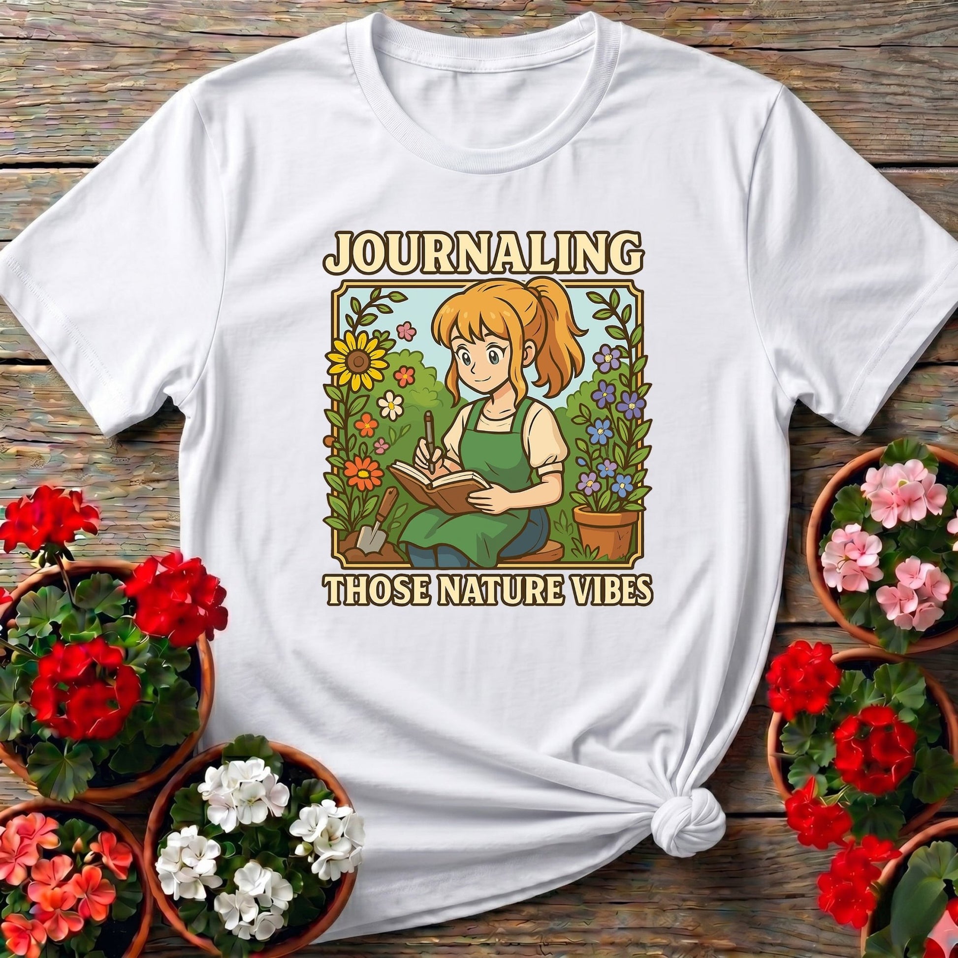 Journaling Those Nature Vibes Anime T-shirt - GardeningTshirts
