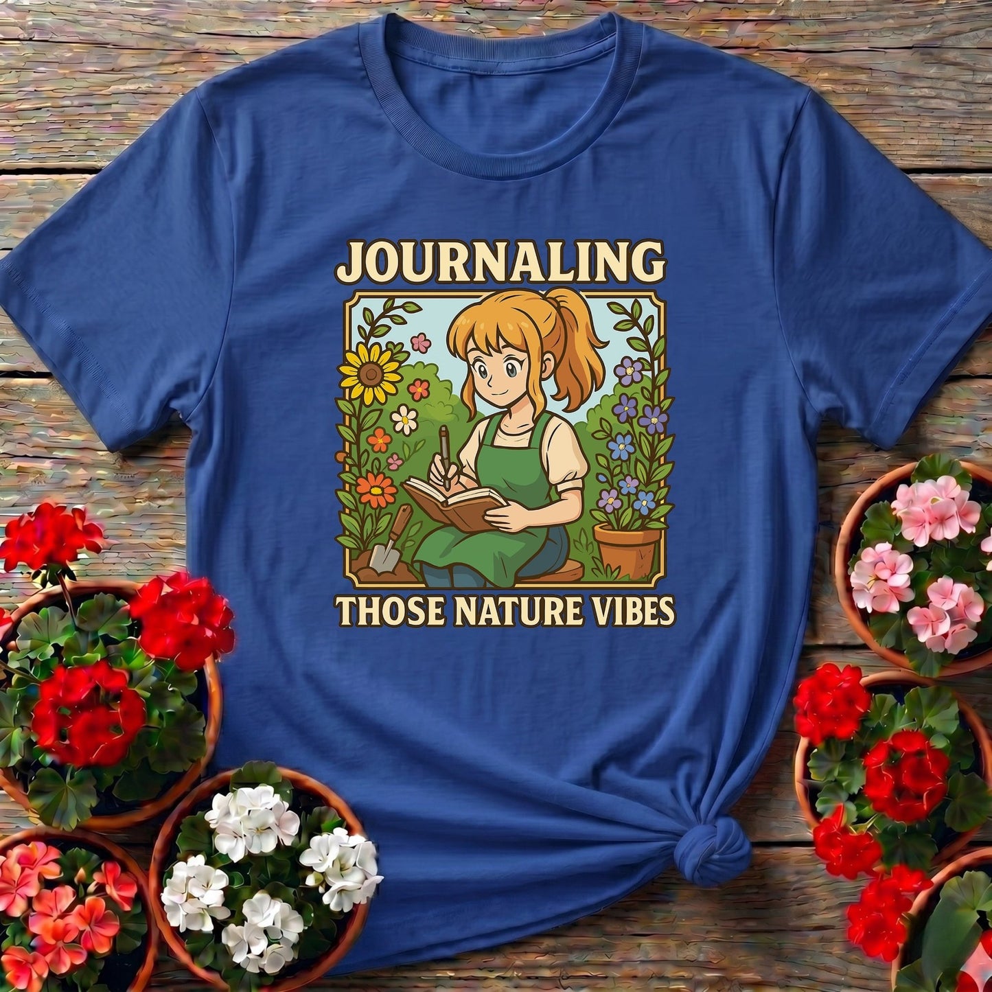 Journaling Those Nature Vibes Anime T-shirt - GardeningTshirts
