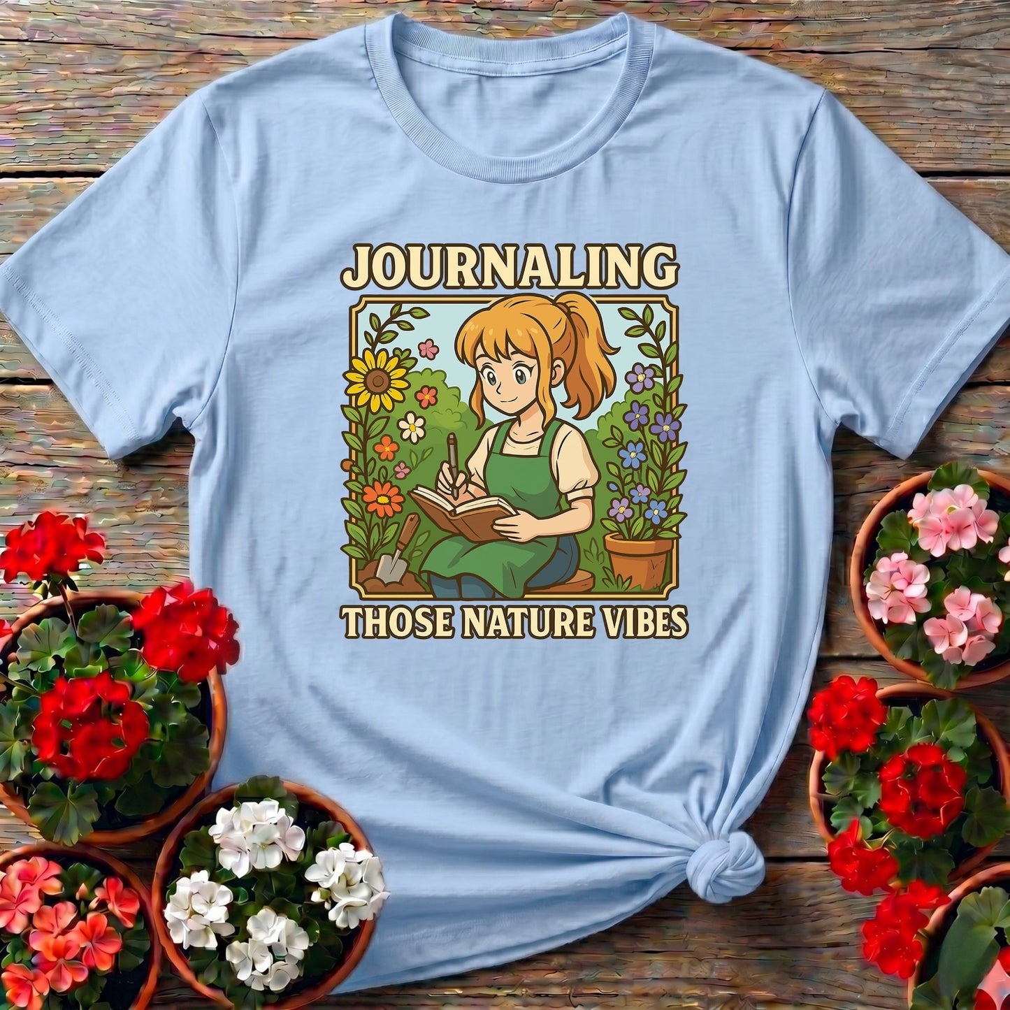 Journaling Those Nature Vibes Anime T-shirt - GardeningTshirts