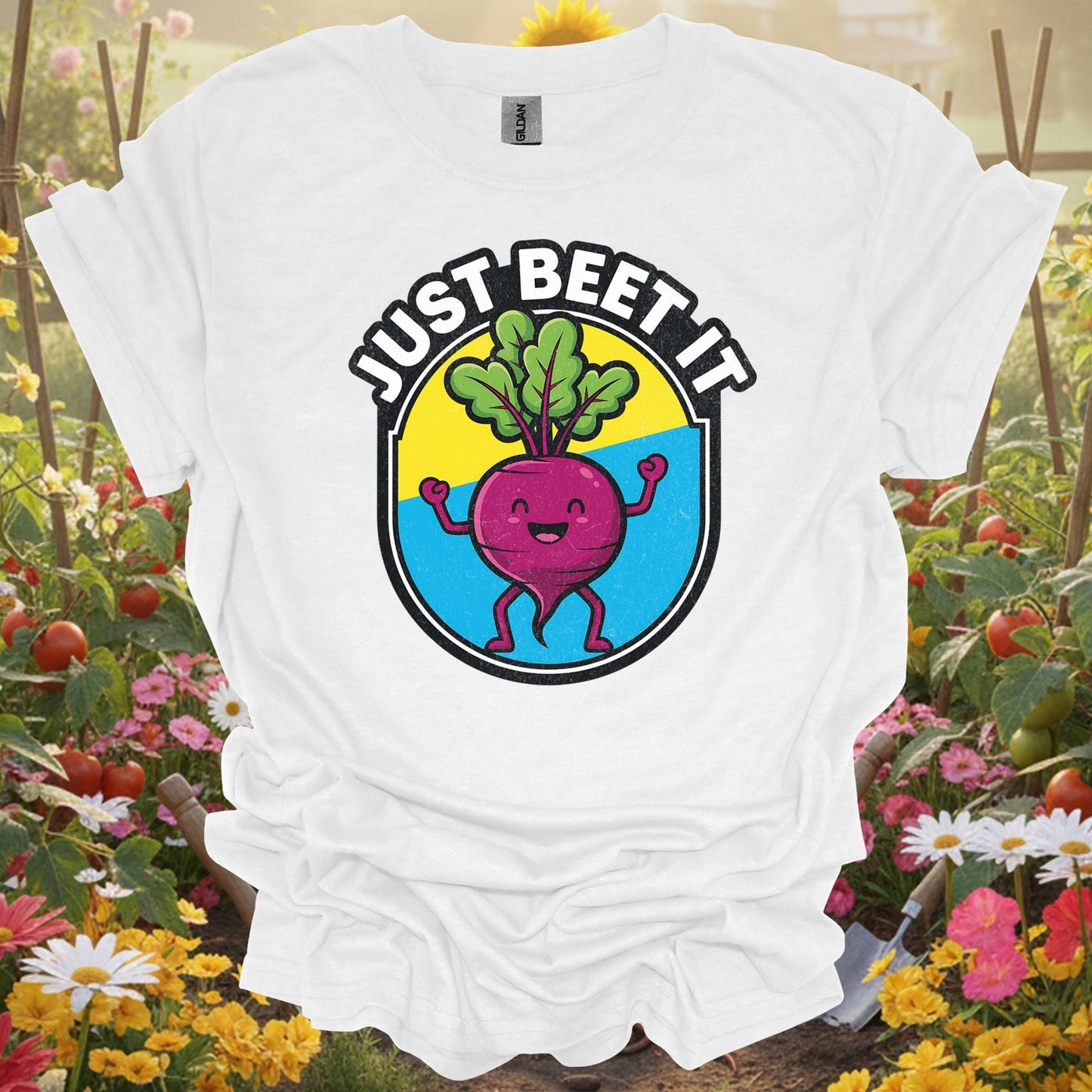 "Just Beet It" Funny Vegetable Pun T-Shirt - GardeningTshirts