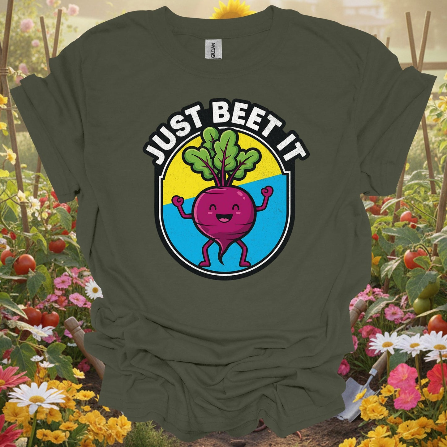 "Just Beet It" Funny Vegetable Pun T-Shirt - GardeningTshirts