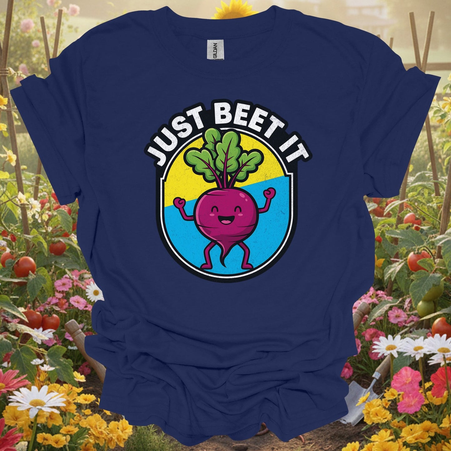 "Just Beet It" Funny Vegetable Pun T-Shirt - GardeningTshirts