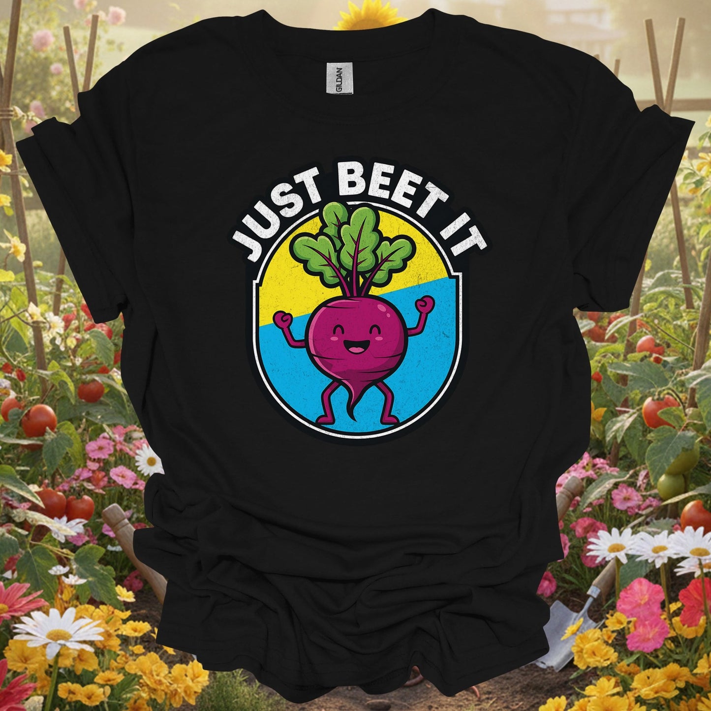 "Just Beet It" Funny Vegetable Pun T-Shirt - GardeningTshirts