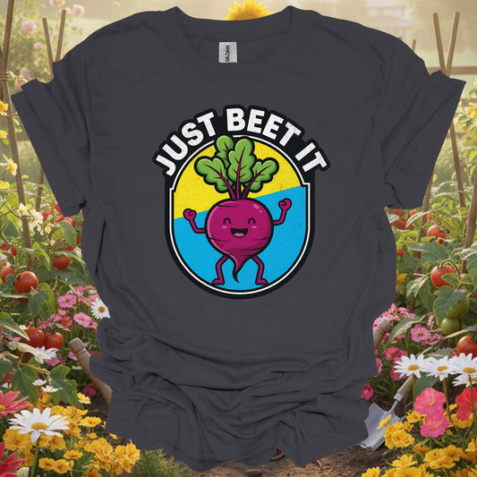"Just Beet It" Funny Vegetable Pun T-Shirt - GardeningTshirts