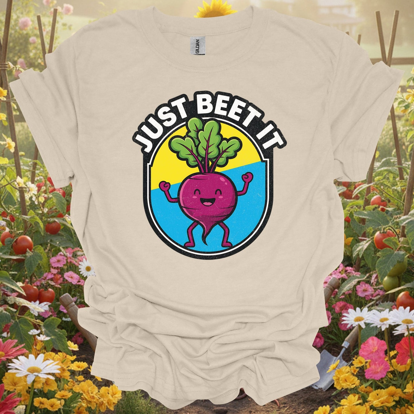 "Just Beet It" Funny Vegetable Pun T-Shirt - GardeningTshirts
