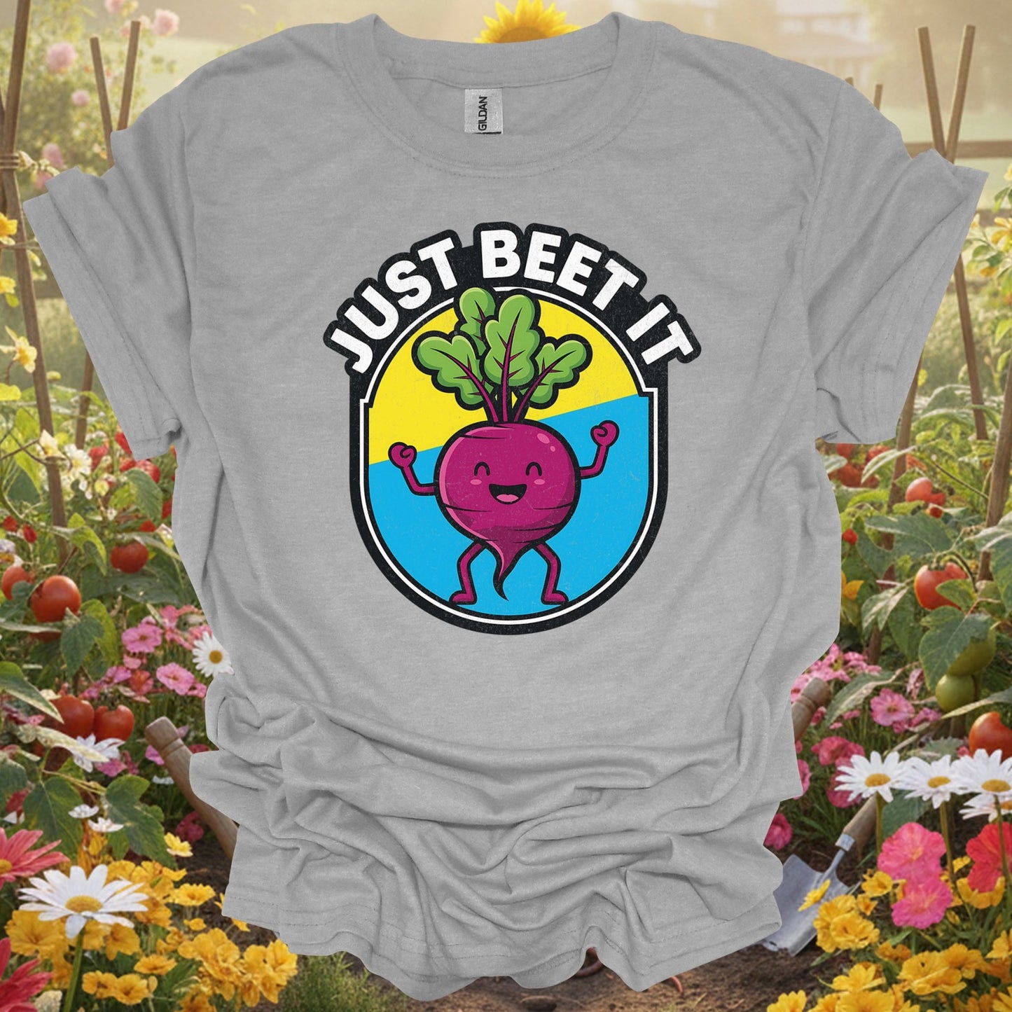 "Just Beet It" Funny Vegetable Pun T-Shirt - GardeningTshirts