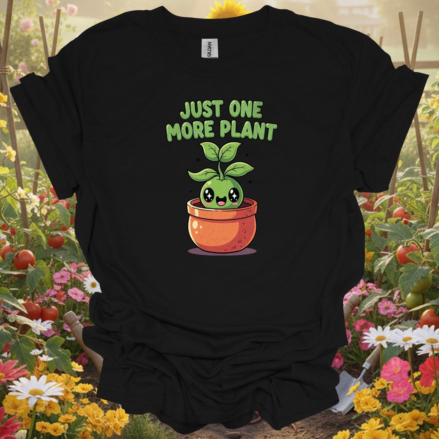 "Just One More Plant" Cute Kawaii T-Shirt - GardeningTshirts