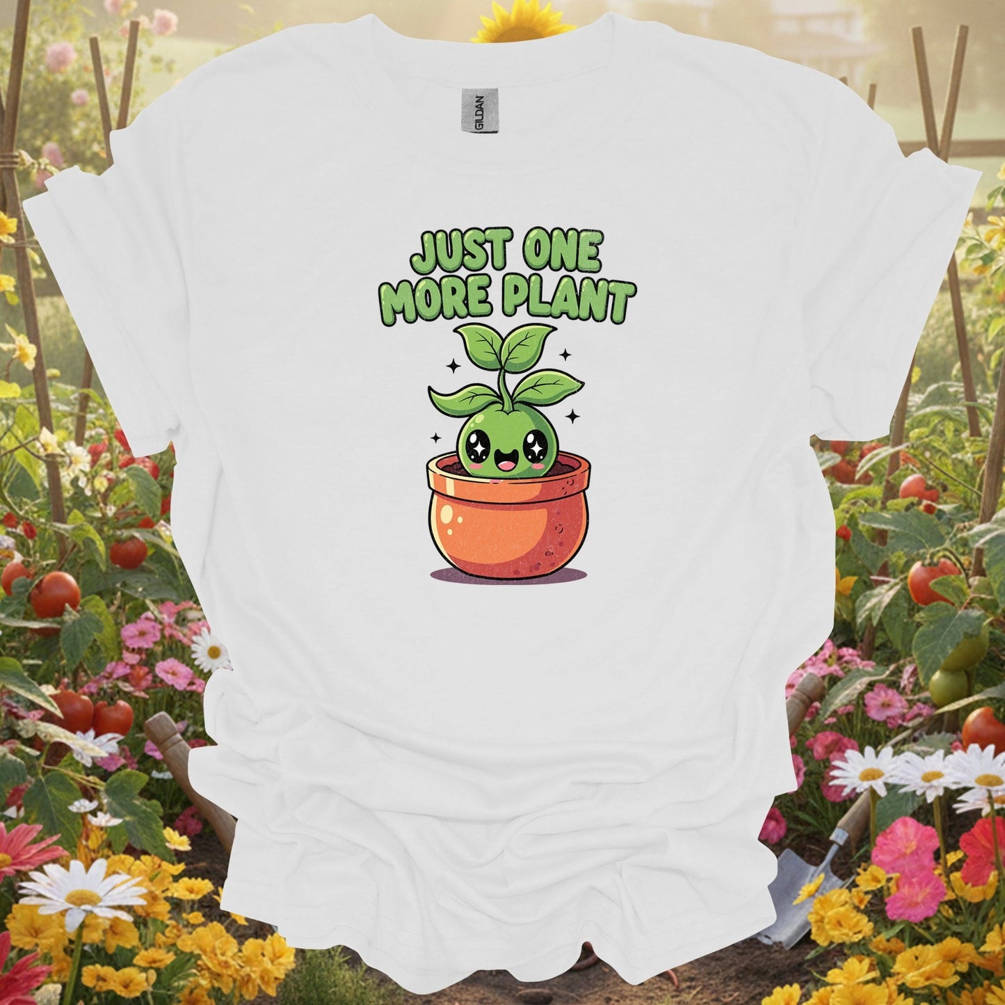 "Just One More Plant" Cute Kawaii T-Shirt - GardeningTshirts