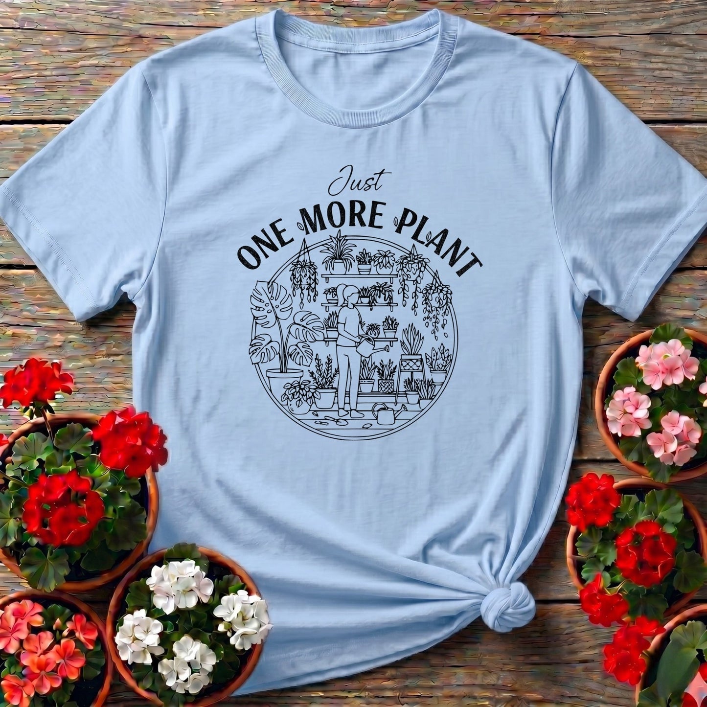 Just One More Plant Houseplant Addiction T-shirt - GardeningTshirts