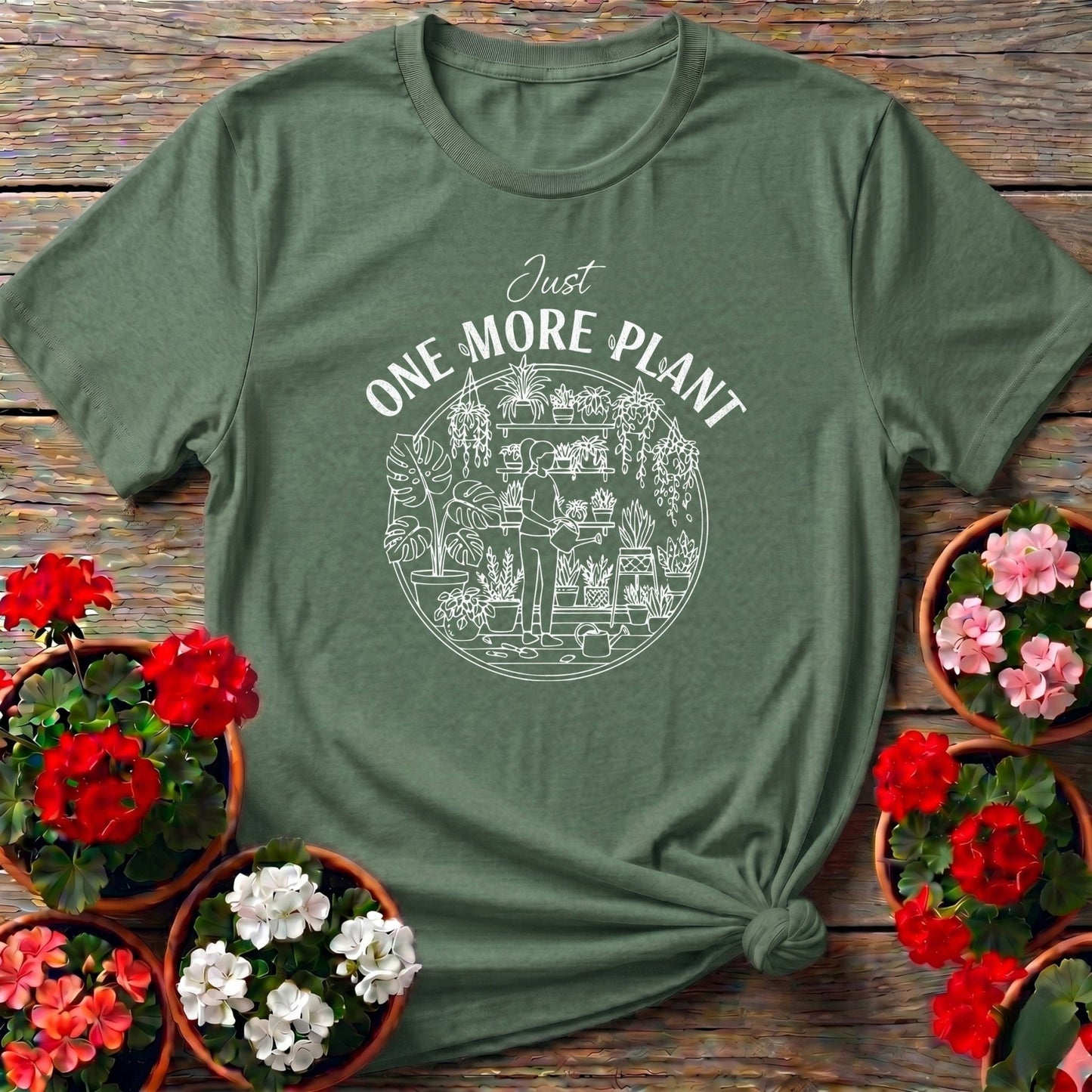 Just One More Plant Houseplant Addiction T-shirt - GardeningTshirts