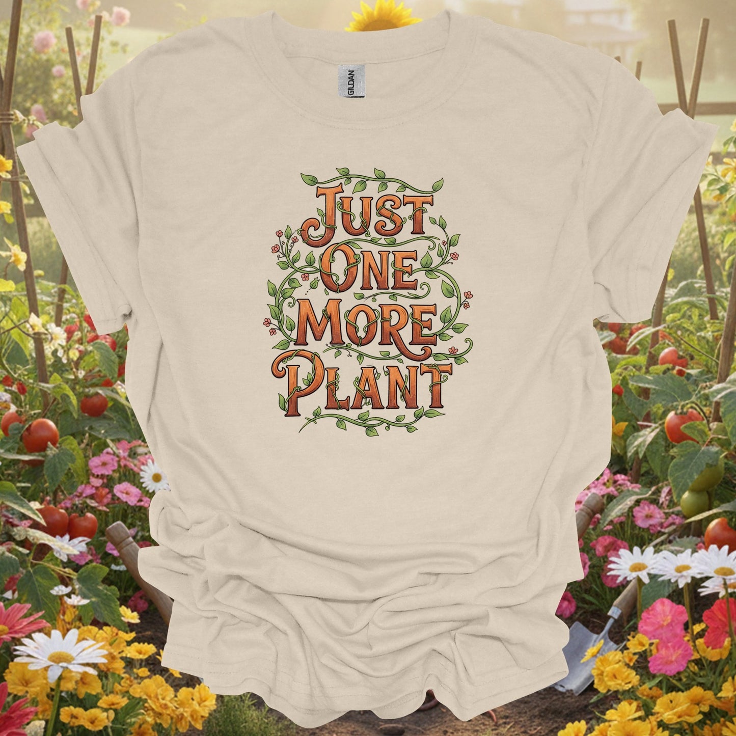 Natural just one more plant gardening shirt for houseplant parents, plant addicts, indoor jungle creators, funny gardeners...