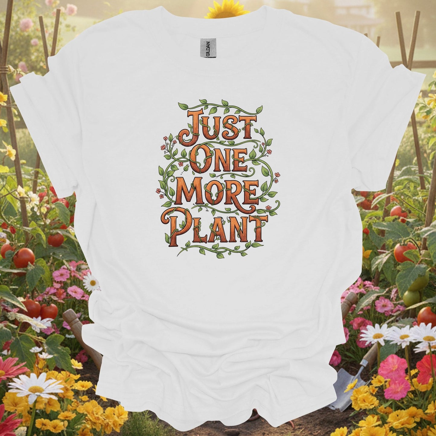 White just one more plant gardening shirt for houseplant parents, plant addicts, indoor jungle creators, funny gardeners, ...