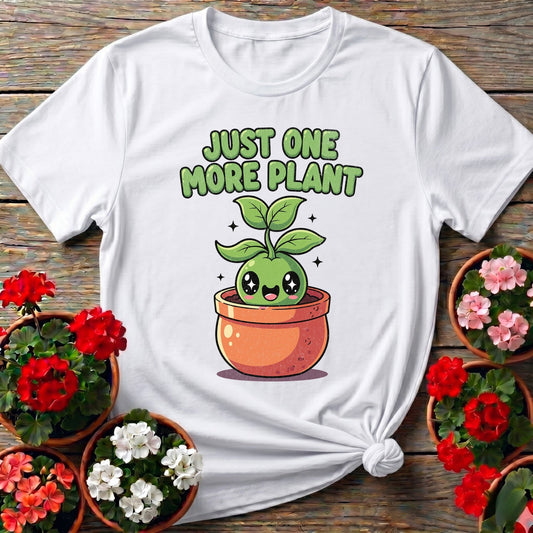 Just One More Plant Kawaii Gardening Tee - GardeningTshirts