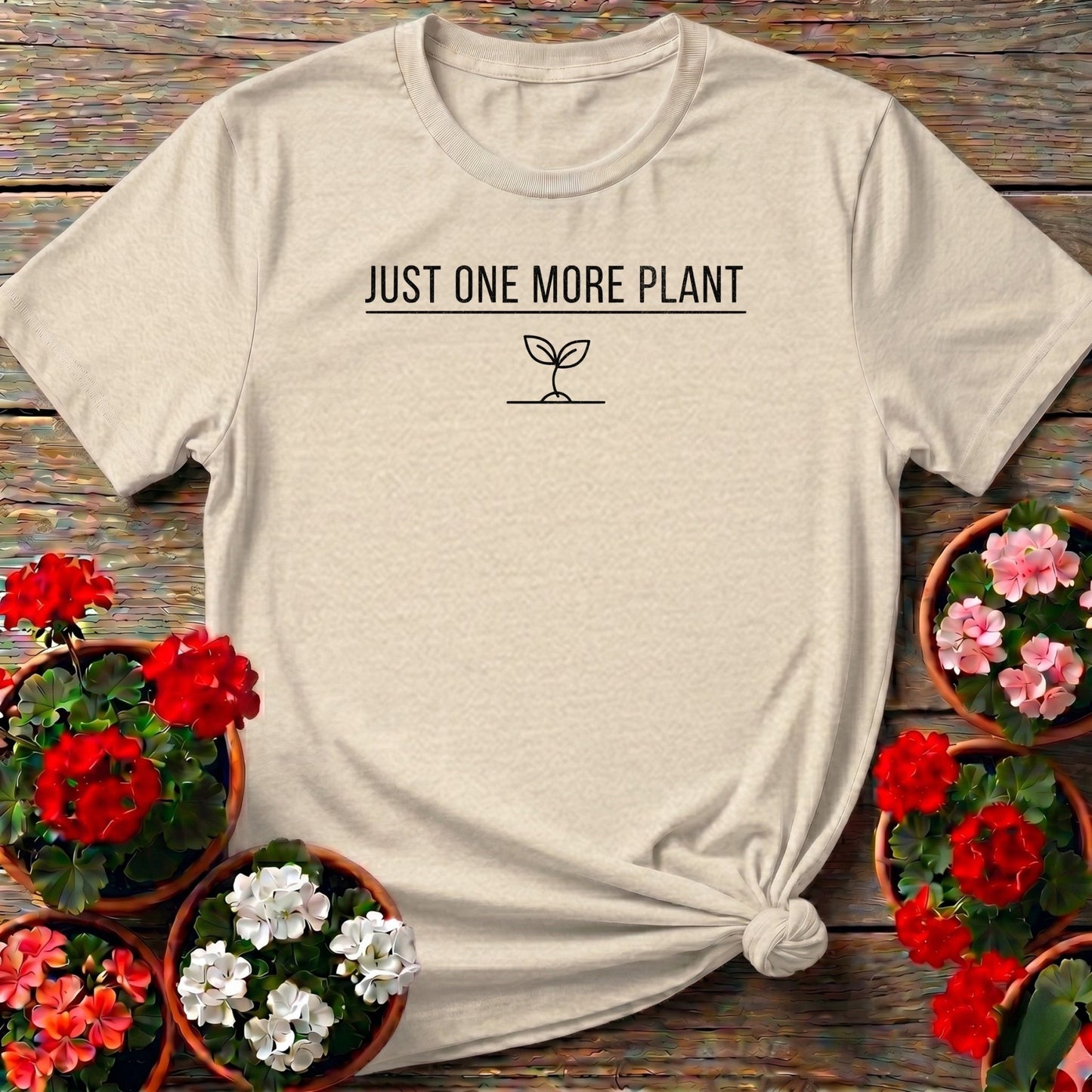 Just One More Plant Minimalist Tee - GardeningTshirts