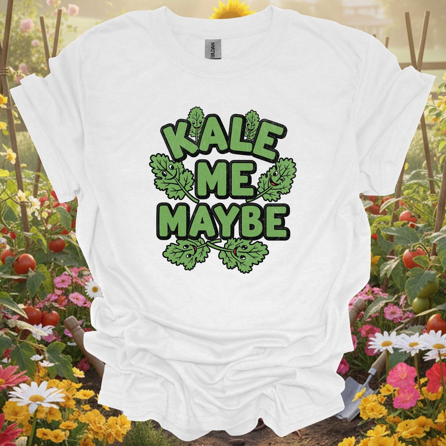 "Kale Me Maybe" Funny Vegetable Pun T-Shirt - GardeningTshirts