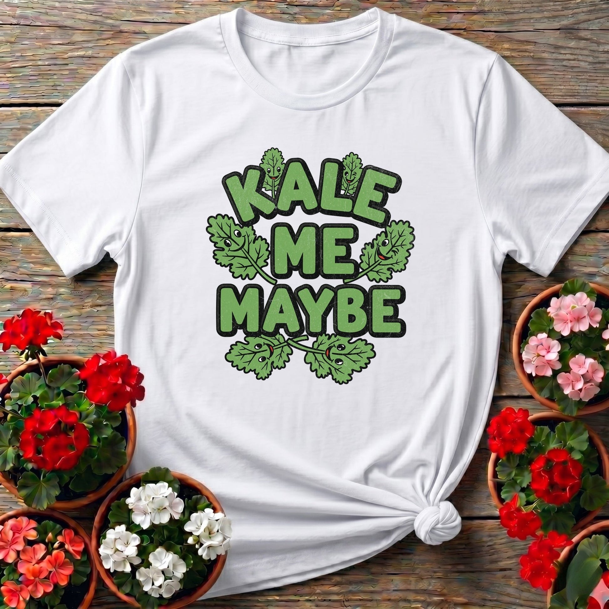 Kale Me Maybe Funny Vegetable Pun T-shirt - GardeningTshirts