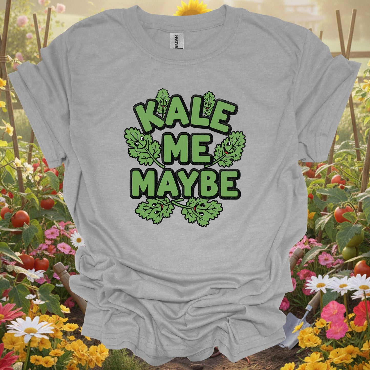 "Kale Me Maybe" Funny Vegetable Pun T-Shirt - GardeningTshirts
