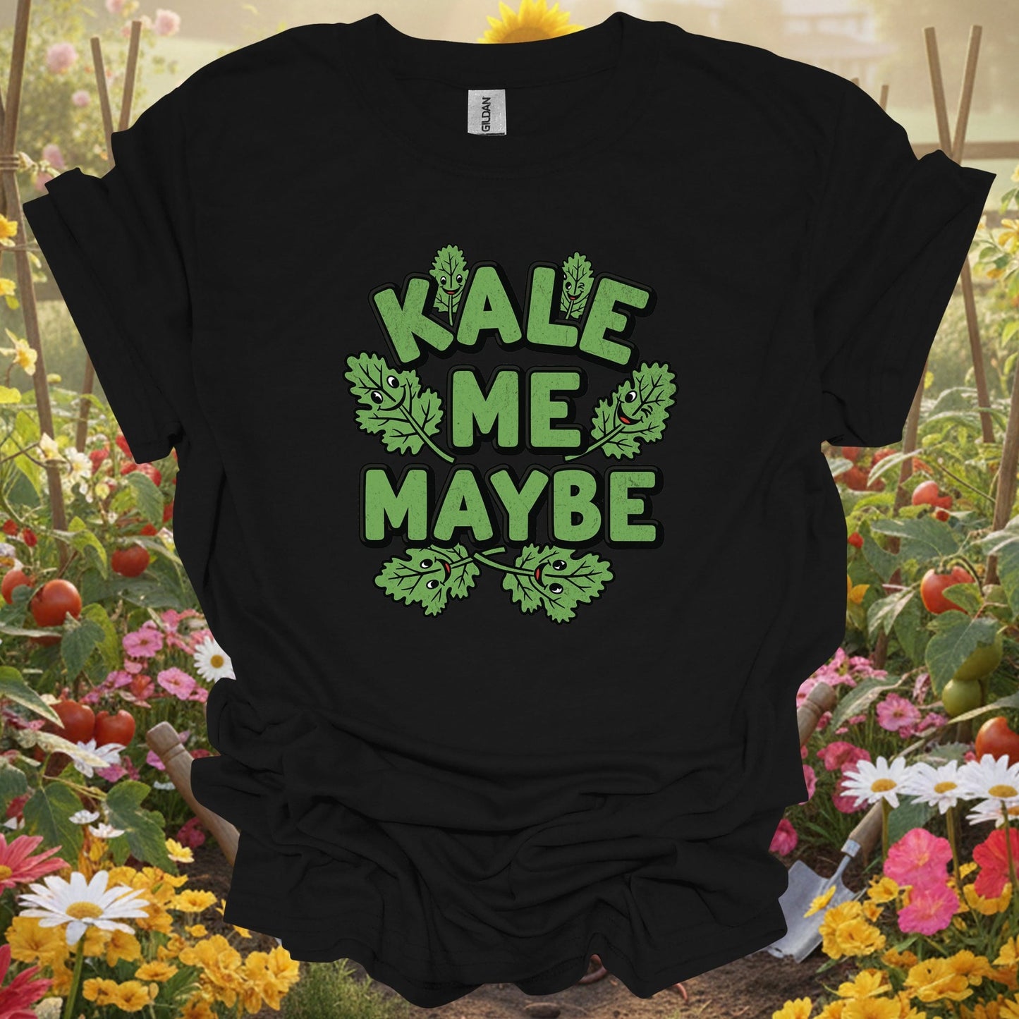 "Kale Me Maybe" Funny Vegetable Pun T-Shirt - GardeningTshirts