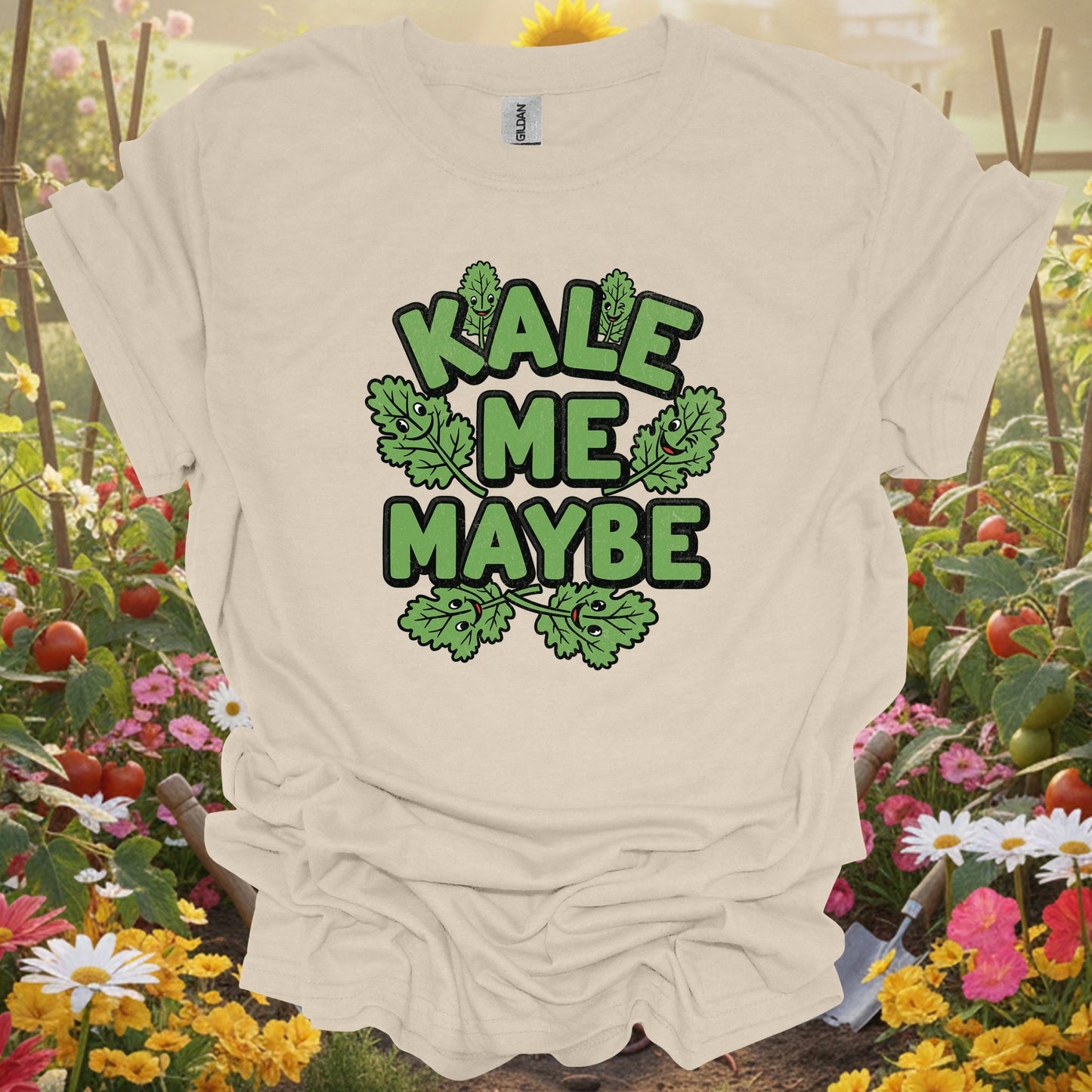 "Kale Me Maybe" Funny Vegetable Pun T-Shirt - GardeningTshirts