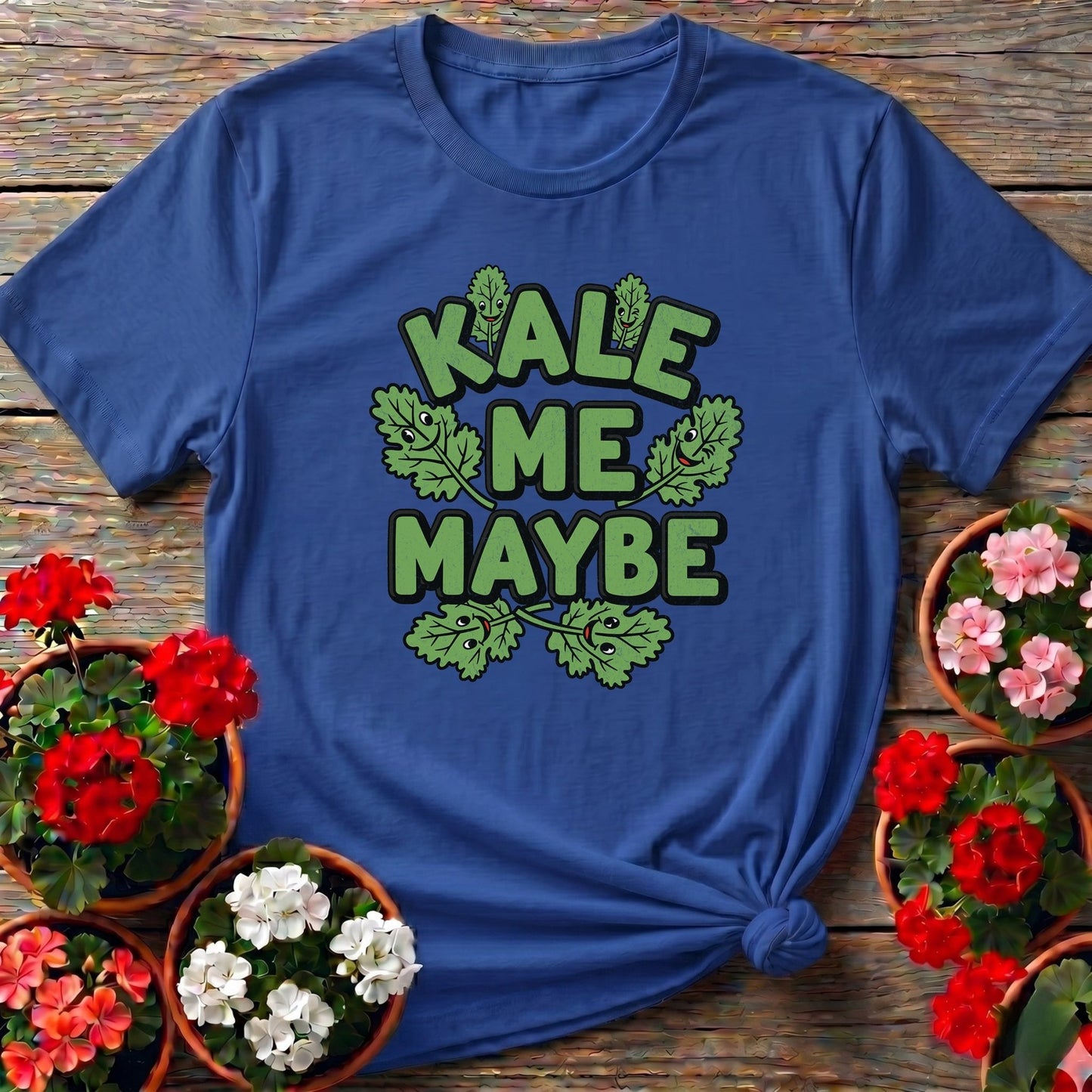 Kale Me Maybe Funny Vegetable Pun T-shirt - GardeningTshirts