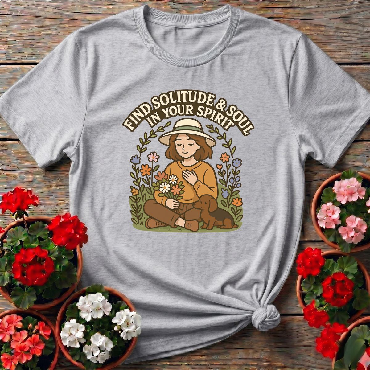 Find Your Soul Kawaii Backyard Sanctuary Shirt - GardeningTshirts