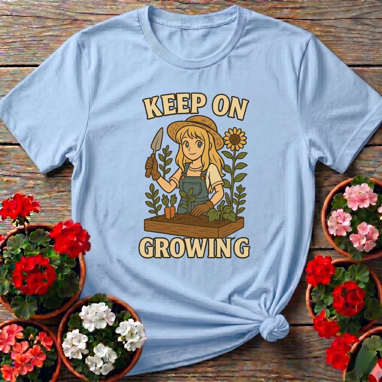 Keep On Growing Anime Gardener Tee - GardeningTshirts