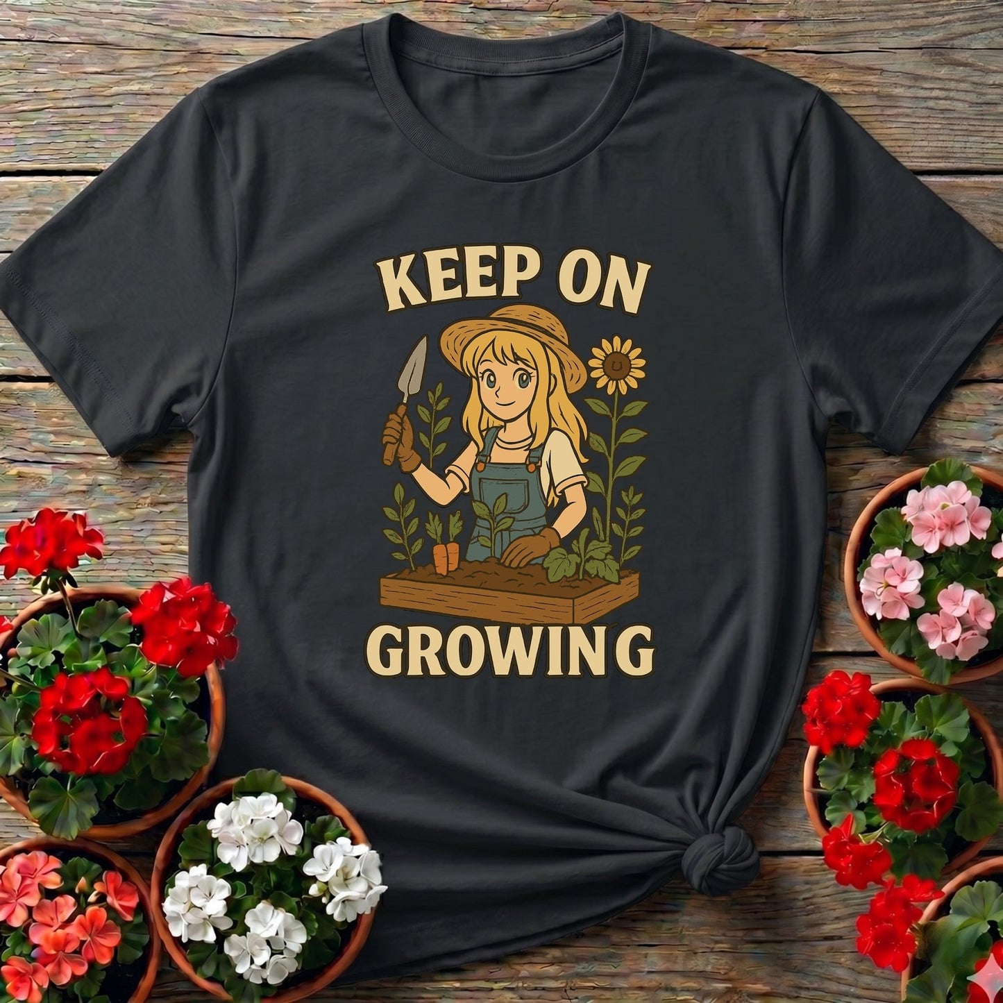 Keep On Growing Anime Gardener Tee - GardeningTshirts