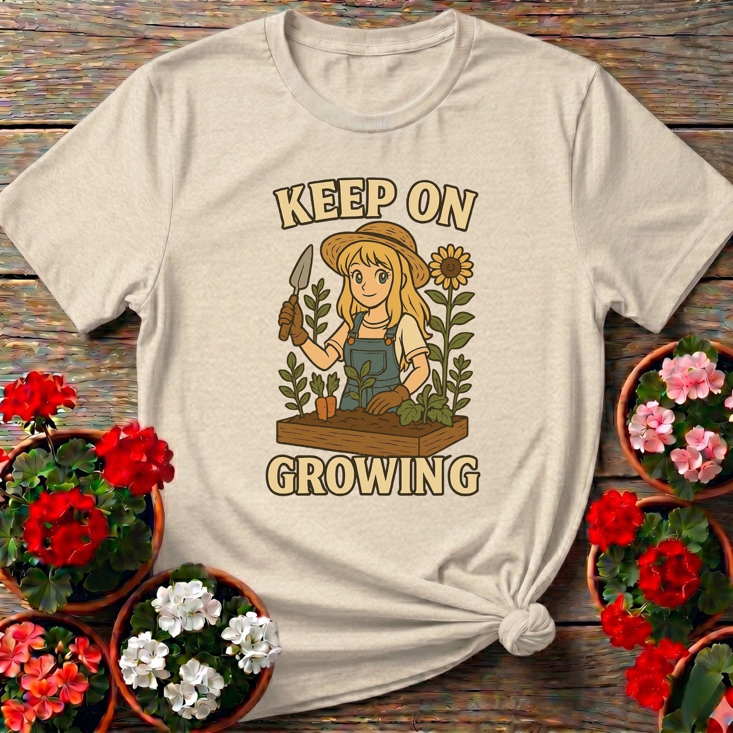 Keep On Growing Anime Gardener Tee - GardeningTshirts