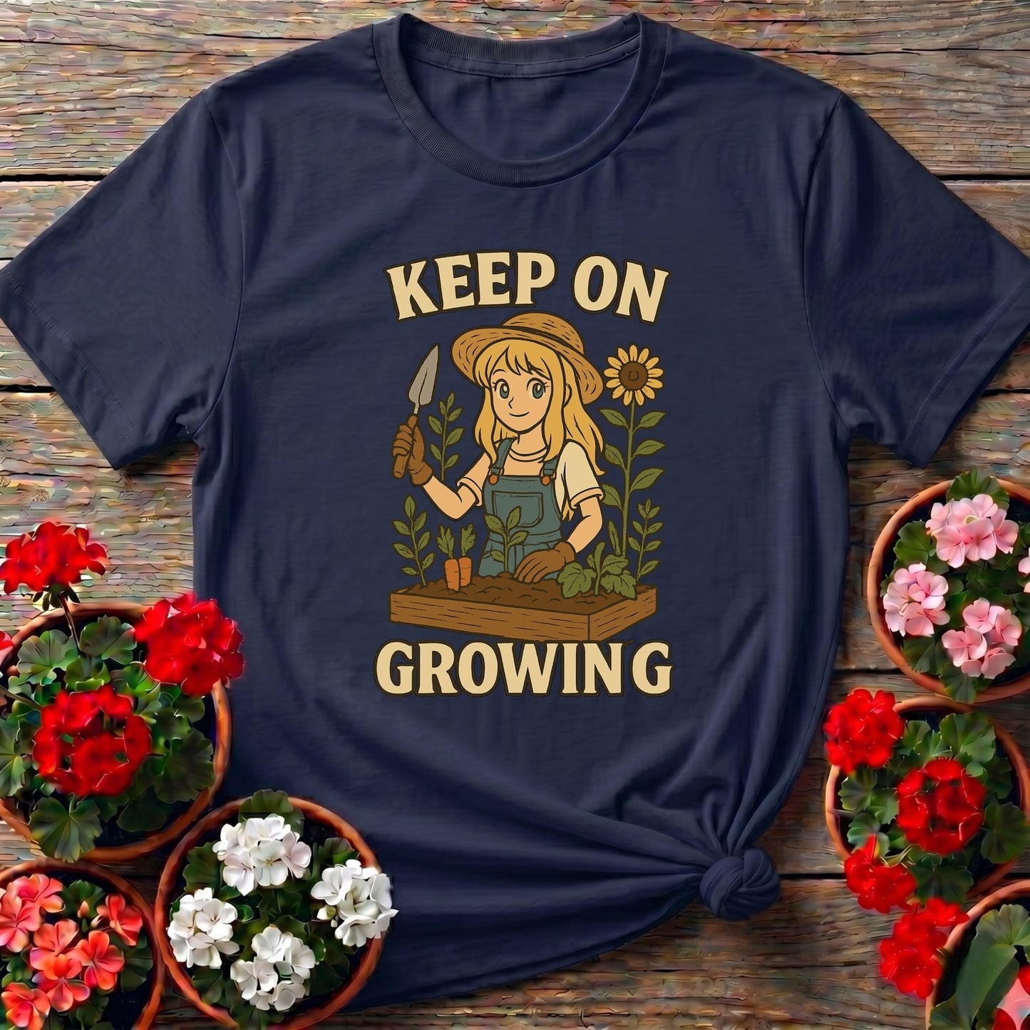 Keep On Growing Anime Gardener Tee - GardeningTshirts