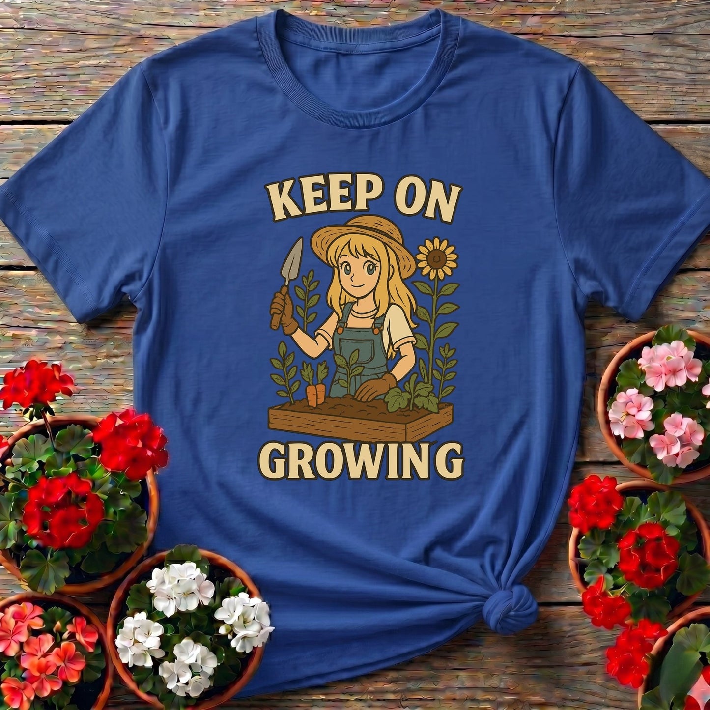 Keep On Growing Anime Gardener Tee - GardeningTshirts