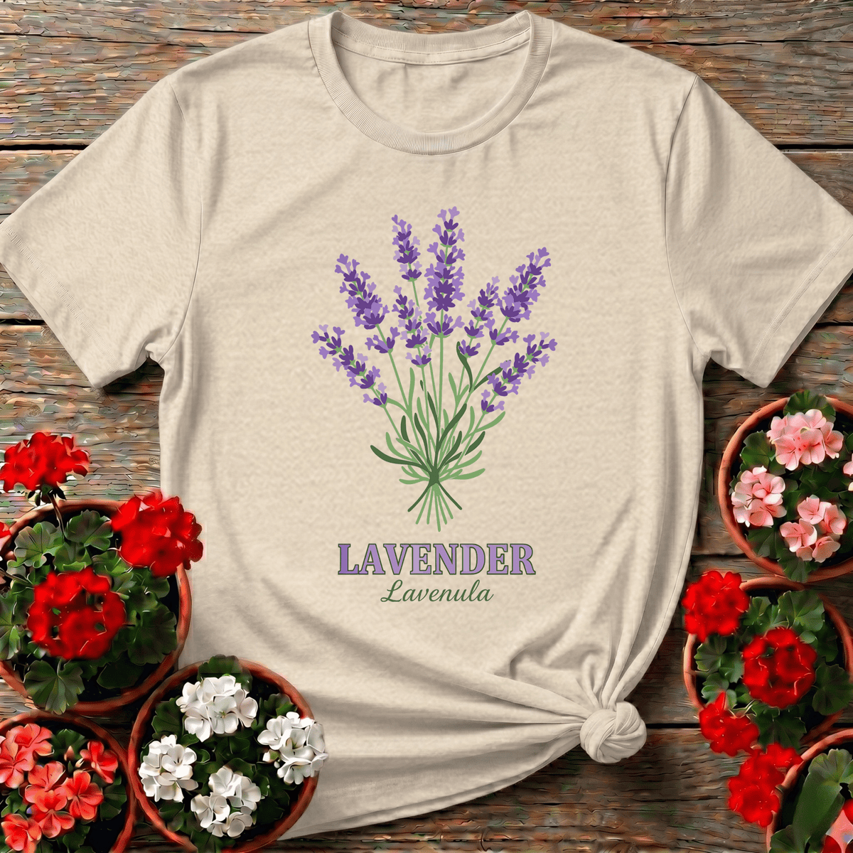 Lavender Lavandula Botanical Gardening T-Shirt - GardeningTshirts