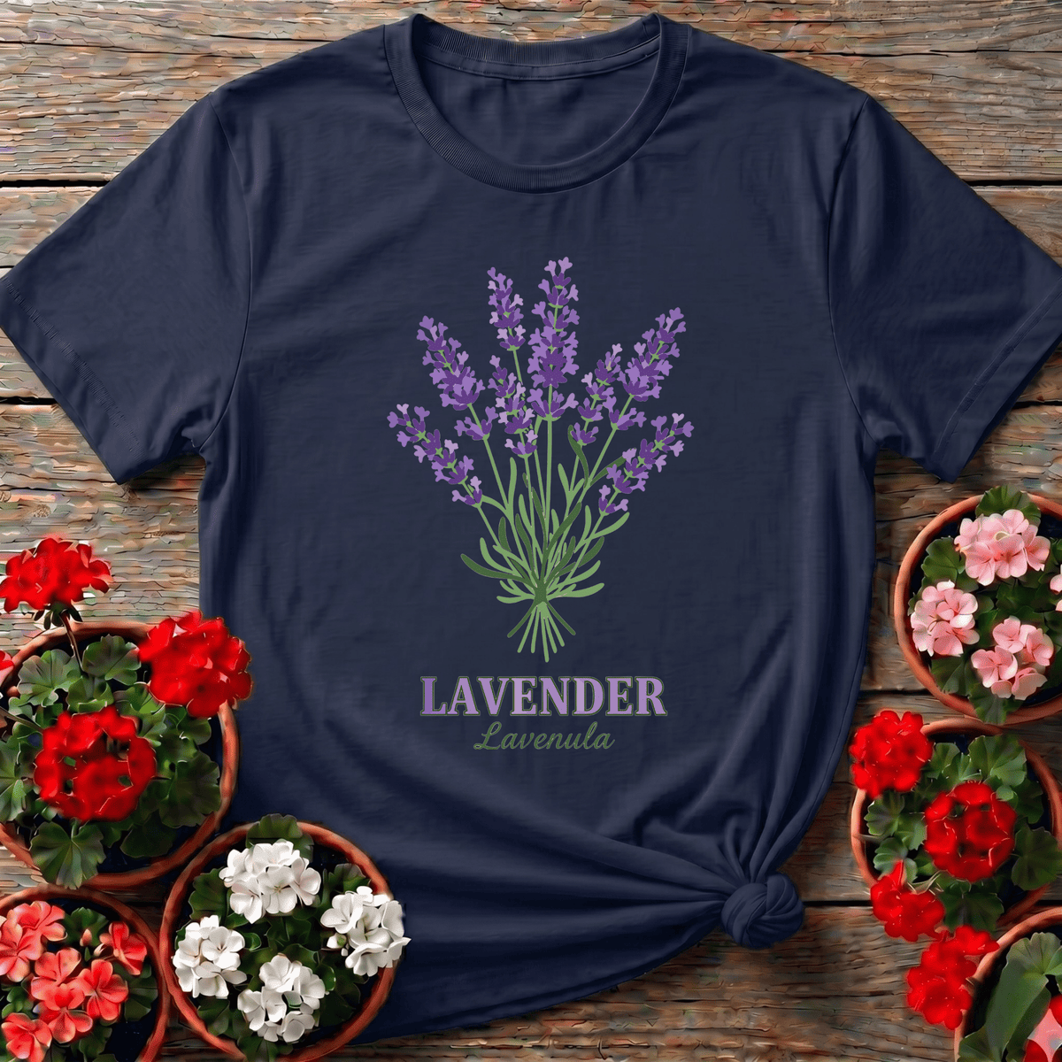 Lavender Lavandula Botanical Gardening T-Shirt - GardeningTshirts