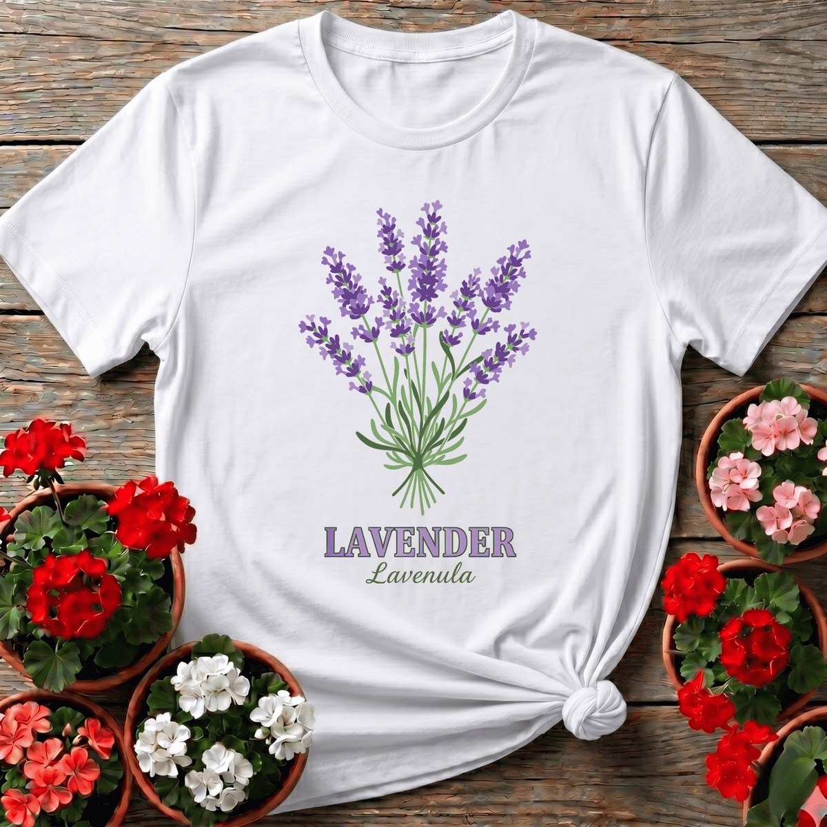 Lavender Lavandula Botanical Gardening T-Shirt - GardeningTshirts
