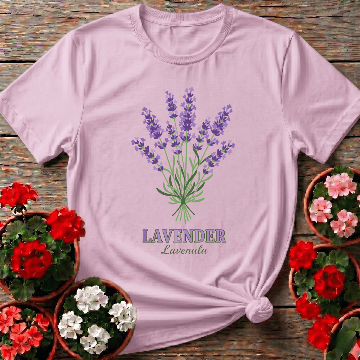 Lavender Lavandula Botanical Gardening T-Shirt - GardeningTshirts