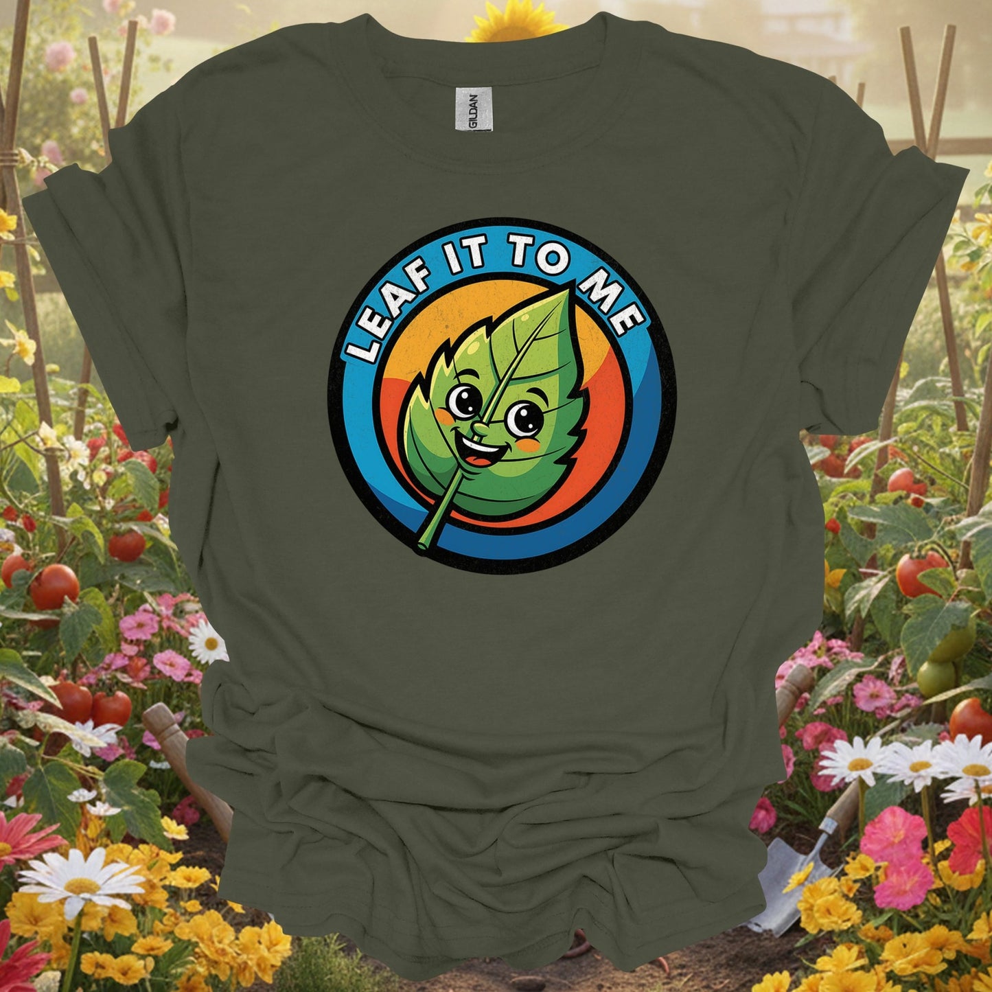 "Leaf It To Me" Vibrant Cute Plant Lover Pun Shirt - GardeningTshirts