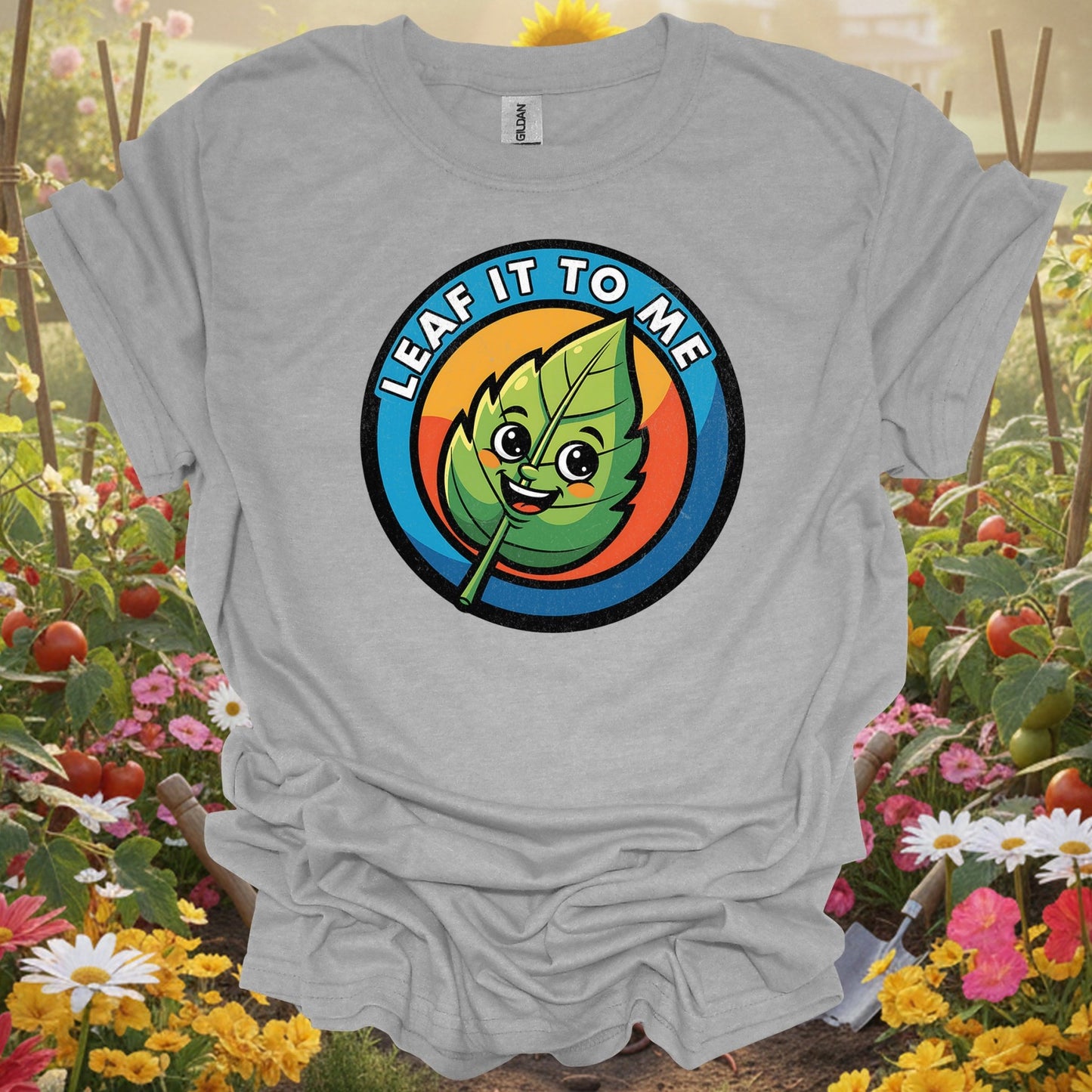 "Leaf It To Me" Vibrant Cute Plant Lover Pun Shirt - GardeningTshirts