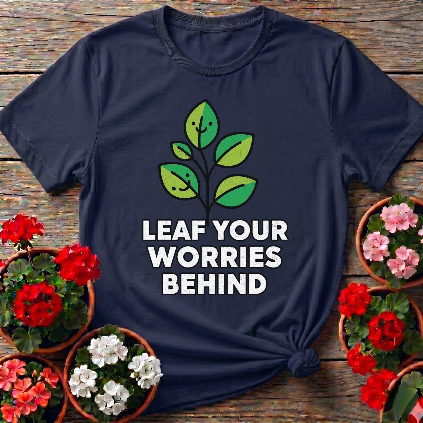 Leaf Your Worries Behind Sprout Tee - GardeningTshirts